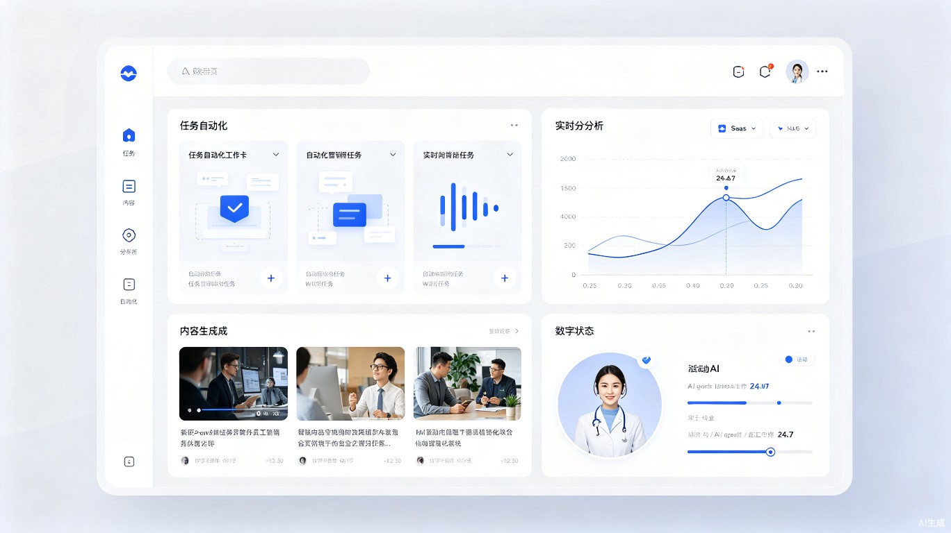识途AI数字员工软件界面示意